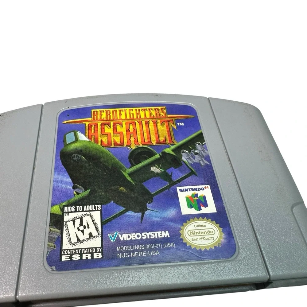 Aerofighters Assault Nintendo 64 N64 Video Game Video System Tested Works